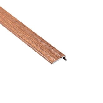 Profil AL schodový "L" 25x10 mm, fólia Dub pálený 17, 2,7 m, samolepiaci, LSW10K Cezar