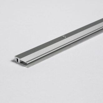 End profile in aluminium for Design flooring coverings Silver, floor coverings 4-9 mm silver 1744328