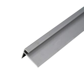 Profil AL schodový "F" 3 mm, elox Striebro 01, 2,7 m, skrutkovací k vinylom hr. 3 mm, CL3LVT Cezar (8x12,5x28 mm)