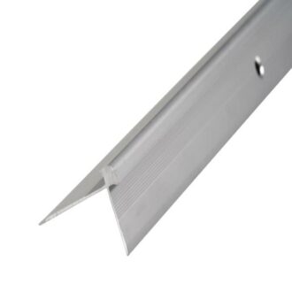 Profil AL schodový hríbikový 5 mm, elox Striebro 01, 2,7 m, skrutkovací k vinylom hr. 5 mm, Z5LVT Cezar (42x28 mm)