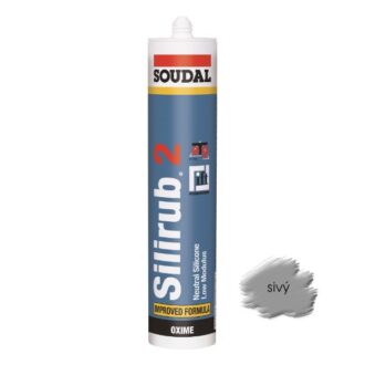 Silikón Soudal Silirub 2 sivý 300 ml neutrálny OXIM (EAN 5411183