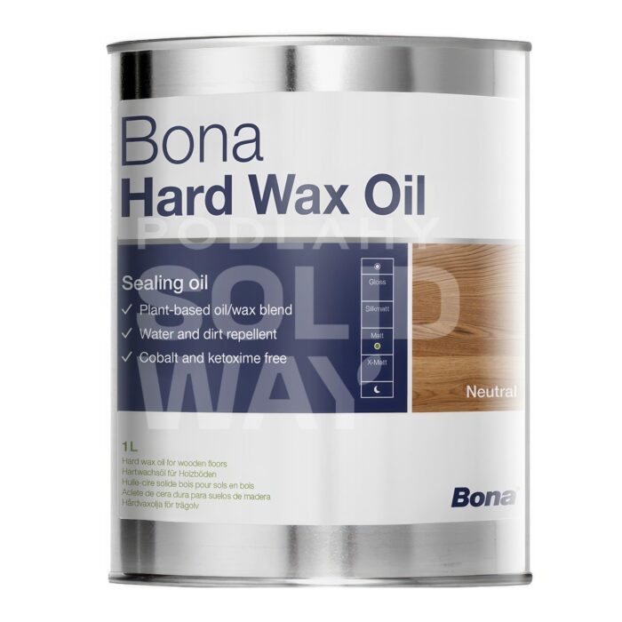 Olej Bona Hardwax extra mat 1 L tvrdý voskový