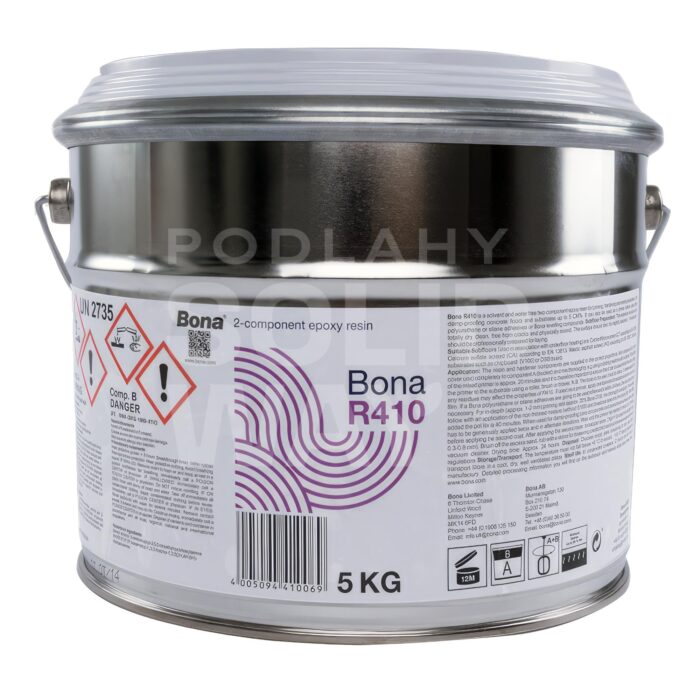 Penetračný náter Bona R410 5 kg 2-zložkový epoxid (pod lepidlá aj nivelačku)