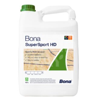 Lak Bona SuperSport HD mat 5 L 2-zložkový vrchný PU na vodnej báze (4,59 L lak + 0,41 L tužidlo)