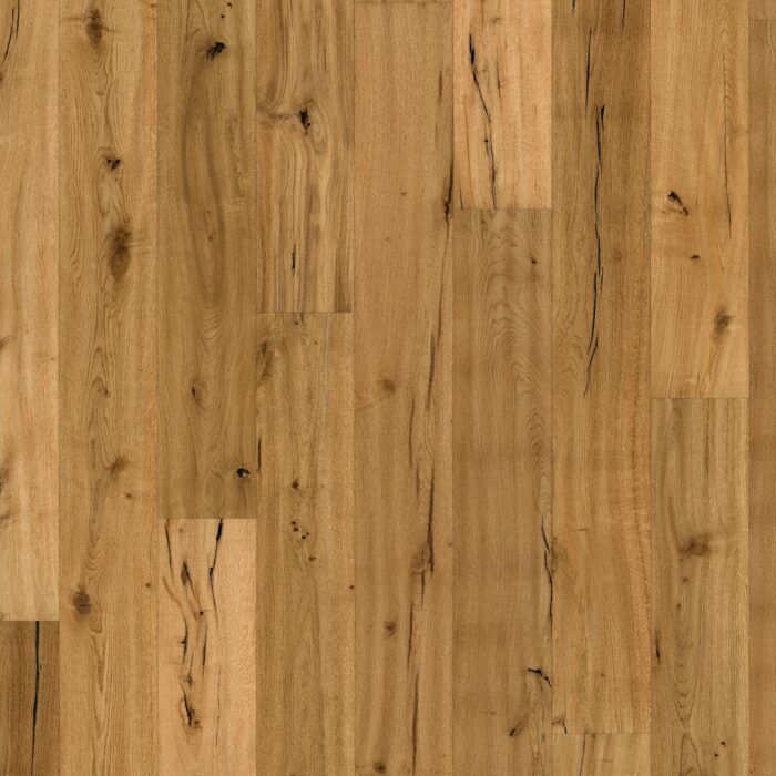 Engineered Wood Flooring Trendtime 8 Classic, Brushed Oak naturaloil plus handscraped widepl V-groove, 1739953