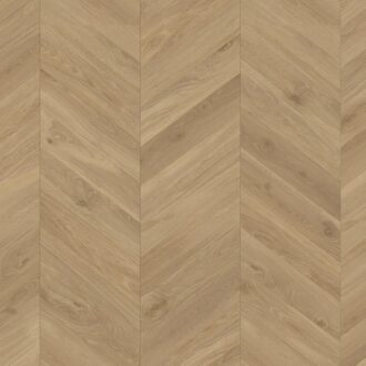 Trendtime 8 Chevron Oak Loire honey matt finish text. 1748769