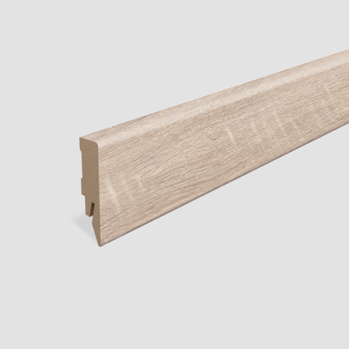 Lišta soklová Egger 58 hranatá L638 MDF fólia 58x14x2400 mm