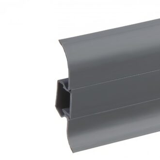 Lišta soklová PVC Cezar PREMIUM Classic Sivá M088 59x22x2200 mm