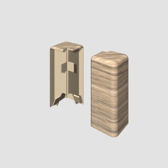 Prvky Egger 60 "cubical" Dub šedý - Roh vonkajší 1839959
