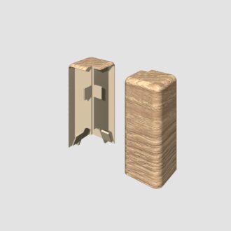 Prvky Egger 60 "cubical" Dub sivo-hnedý - Roh vonkajší 1839855