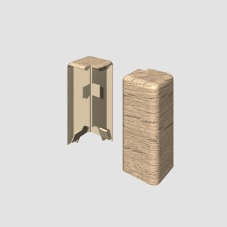 Prvky Egger 60 "cubical" Dub stredne hnedý - Roh vonkajší 1839939