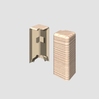 Prvky Egger 60 "cubical" Jaseň béžový - Roh vonkajší 1839563