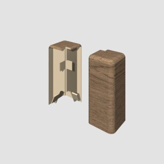 Prvky Egger 60 "cubical" Orech svetlo hnedý - Roh vonkajší 1839891