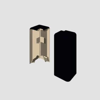 Prvky Egger 60 "cubical" Universal čierne - Roh vonkajší 1839879