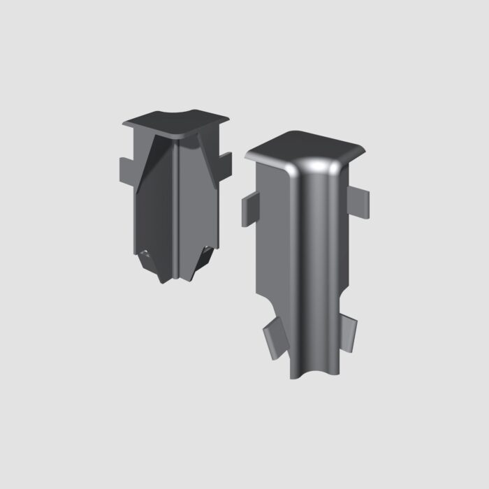 Prvky Egger 60 "cubical" Universal strieborné - Roh vnútorný 1860349