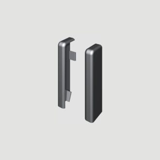 Prvky Egger 60 "cubical" Universal strieborné - Ukončenie ľavé+pravé 1860348