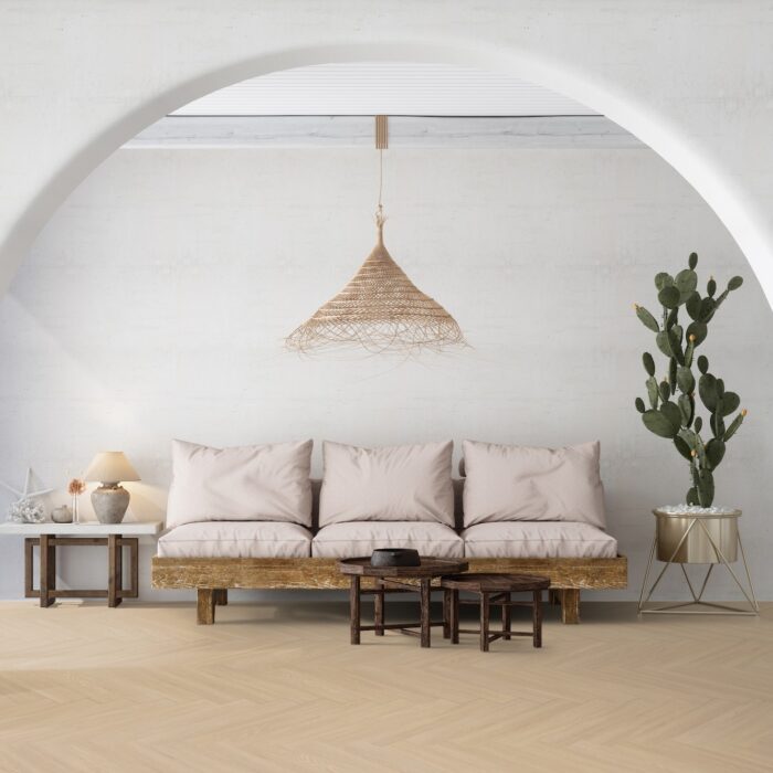 Gerflor Virtuo 55 HB Blomma Beige 1460 2,5/0,55 mm 33/42 4V Herringbone - rybia kosť - Image 6
