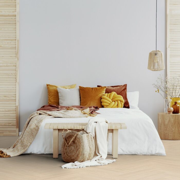 Gerflor Virtuo 55 HB Rigid Acoustic Blomma Light 1464 6/0,55 mm 33/42 4V Herringbone - rybia kosť - Image 9