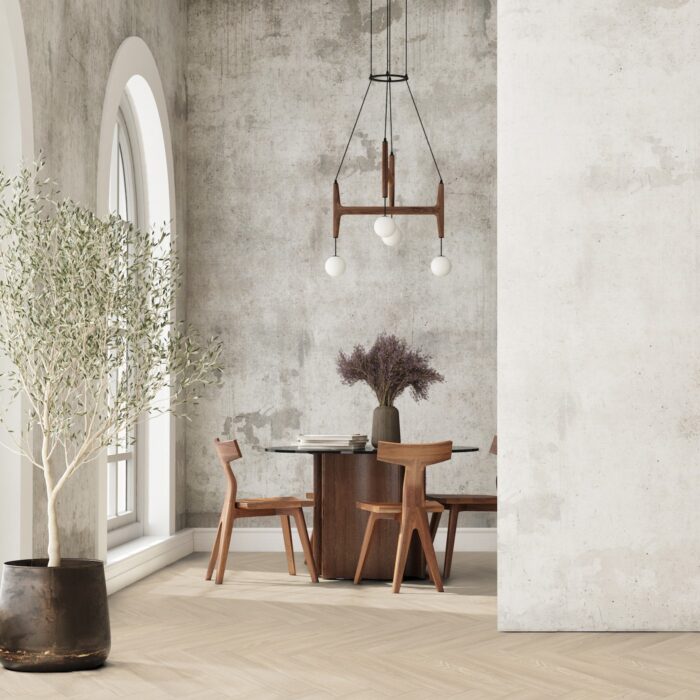 Gerflor Virtuo 55 HB Rigid Acoustic Blomma Light 1464 6/0,55 mm 33/42 4V Herringbone - rybia kosť - Image 8