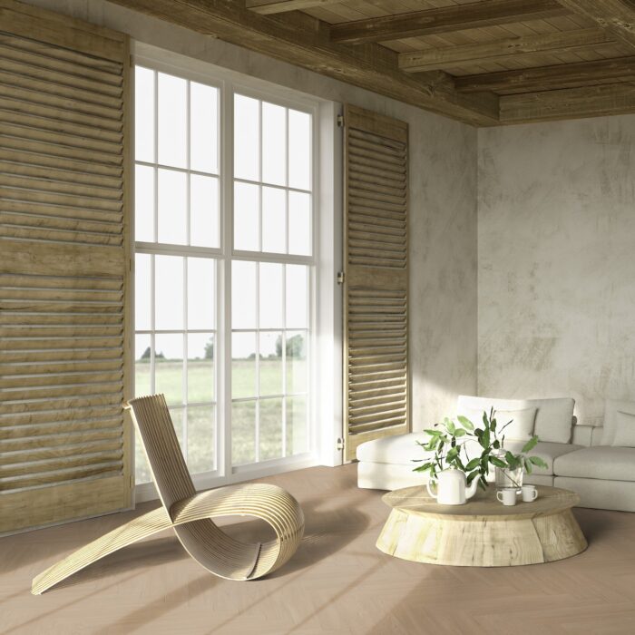 Gerflor Virtuo 55 HB Rigid Acoustic Blomma Natural 1465 6/0,55 mm 33/42 4V Herringbone - rybia kosť - Image 9