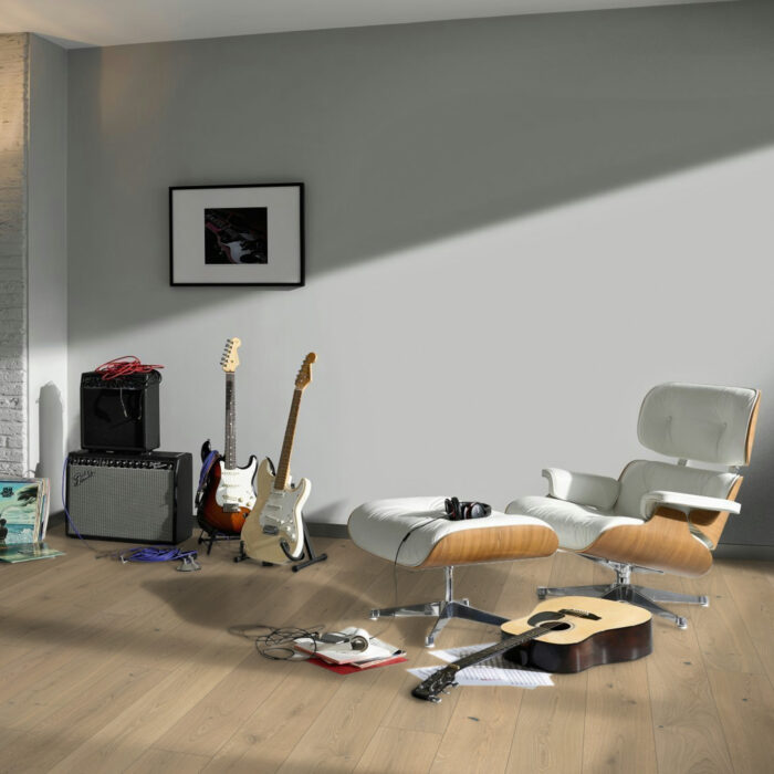Engineered Wood Flooring Classic 3060 Living Plus, Oak Soave White white matt lac. 1-strip widepl. microbev, 1748894 - Image 6