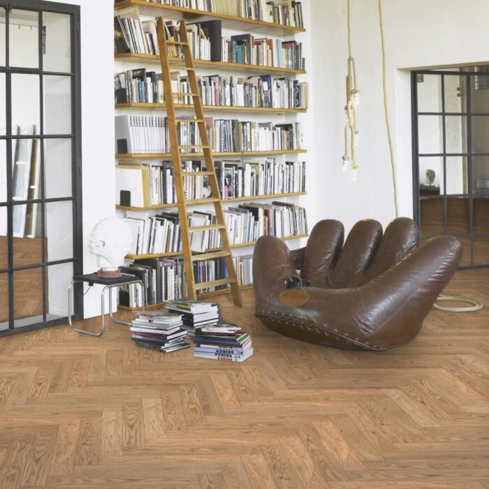 Engineered Wood Flooring Trendtime 3 Living, Dub krémový matný lak široká lamela M4V, 1739932 - Image 10