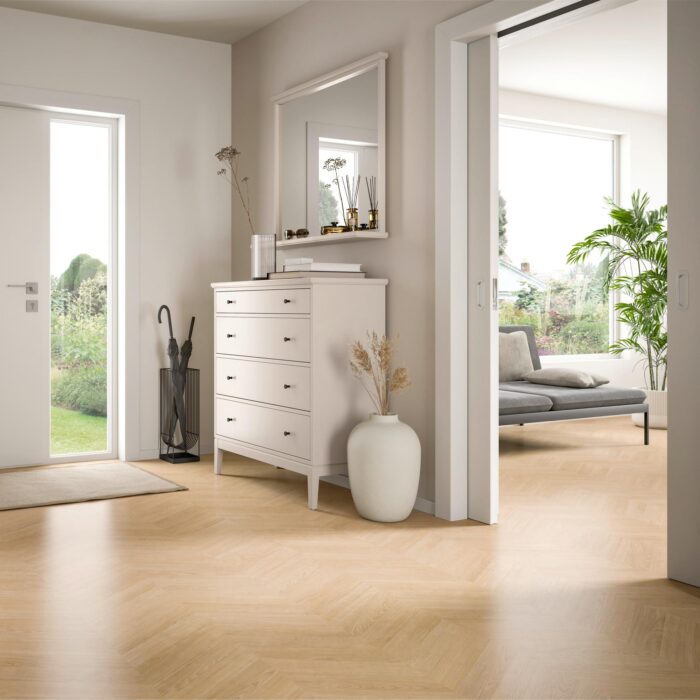 EGGER NatureSense 8/32 Kingsize Dub Skanderborg pieskový SOL290F S 8 mm AC4/32 0V 1-lamela CLIC it! (Art. 591241) - Image 4