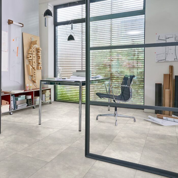 Parador Modular ONE Hydron Oversize tile Concrete light grey stone texture micro-bevel 1744857 - Image 6