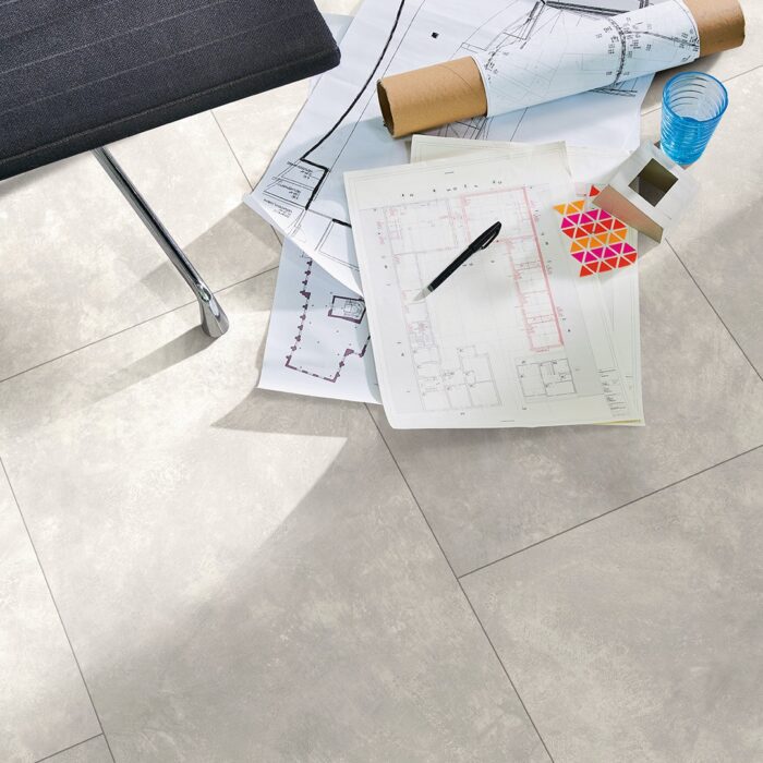 Parador Modular ONE Hydron Oversize tile Concrete light grey stone texture micro-bevel 1744857 - Image 7