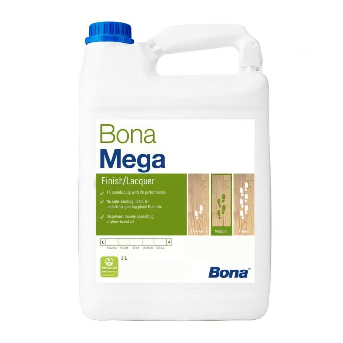 Lak Bona MEGA lesklý 5 L 1-zložkový vrchný PU na vodnej báze - Image 2