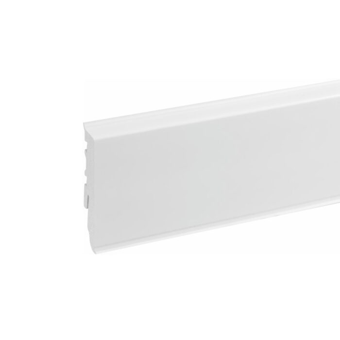 Lišta soklová PVC Cezar MASTERLINE 60 Biela (RAL 9003) 61