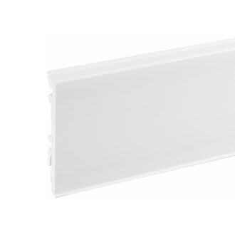 Lišta soklová PVC Cezar MASTERLINE 80 Biela (RAL 9003) 81