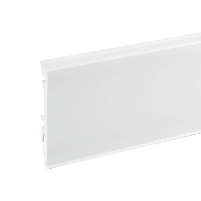 Lišta soklová PVC Cezar MASTERLINE 80 Biela (RAL 9003) 81