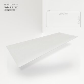Obkladový panel Modee - Slab Pure structure Mono White WMS 512C 2800x1175x4 mm Concrete