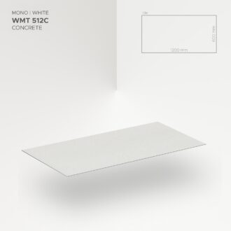 Obkladový panel Modee - Tile Pure structure Mono White WMT 512C 600x1200x4 mm Concrete