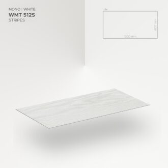 Obkladový panel Modee - Tile Pure structure Mono White WMT 512S 600x1200x4 mm Stripes