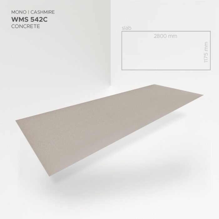 Obkladový panel Modee - Slab Pure structure Mono Cashmire WMS 542C 2800x1175x4 mm Concrete