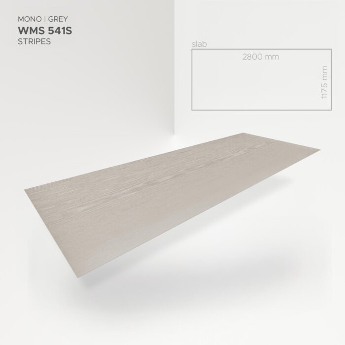 Obkladový panel Modee - Slab Pure structure Mono Grey WMS 541S 2800x1175x4 mm Stripes