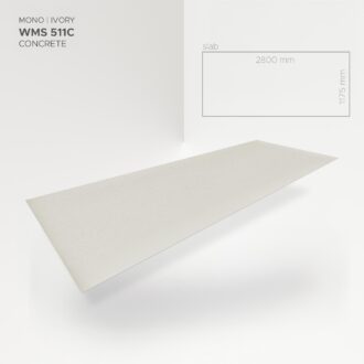 Obkladový panel Modee - Slab Pure structure Mono Ivory WMS 511C 2800x1175x4 mm Concrete