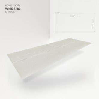 Obkladový panel Modee - Slab Pure structure Mono Ivory WMS 511S 2800x1175x4 mm Stripes