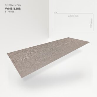 Obkladový panel Modee - Slab Pure structure Tweed Ivory WMS 528S 2800x1175x4 mm Stripes