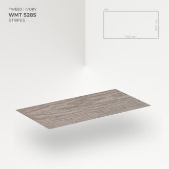 Obkladový panel Modee - Tile Pure structure Tweed Ivory WMT 528S 600x1200x4 mm Stripes