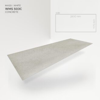 Obkladový panel Modee - Slab Raw concrete Massi White WMS 503C 2800x1175x4 mm Concrete