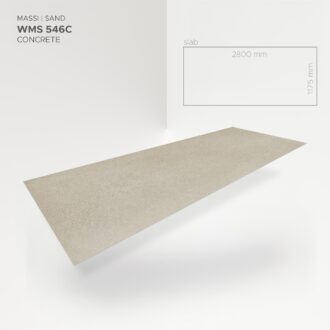 Obkladový panel Modee - Slab Raw concrete Massi Sand WMS 546C 2800x1175x4 mm Concrete