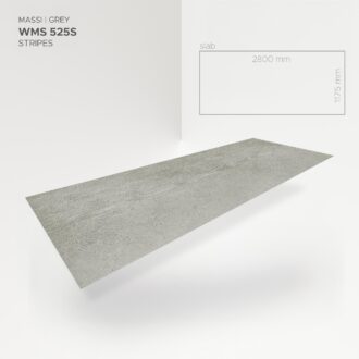 Obkladový panel Modee - Slab Raw concrete Massi Grey WMS 525S 2800x1175x4 mm Stripes