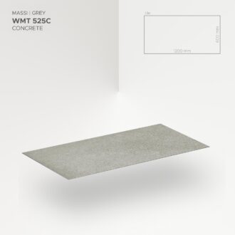 Obkladový panel Modee - Tile Raw concrete Massi Grey WMT 525C 600x1200x4 mm Concrete