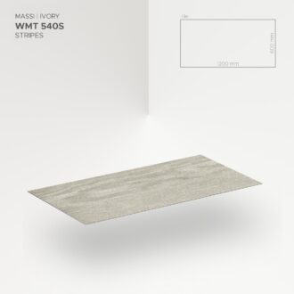 Obkladový panel Modee - Tile Raw concrete Massi Ivory WMT 540S 600x1200x4 mm Stripes