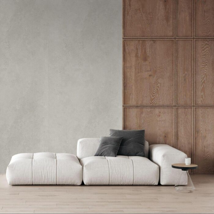 Obkladový panel Modee - Slab Raw concrete Massi White WMS 503S 2800x1175x4 mm Stripes - Image 6