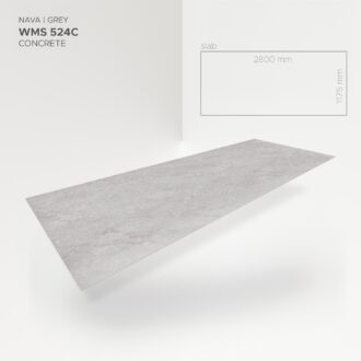 Obkladový panel Modee - Slab Raw concrete Nava Grey WMS 524C 2800x1175x4 mm Concrete
