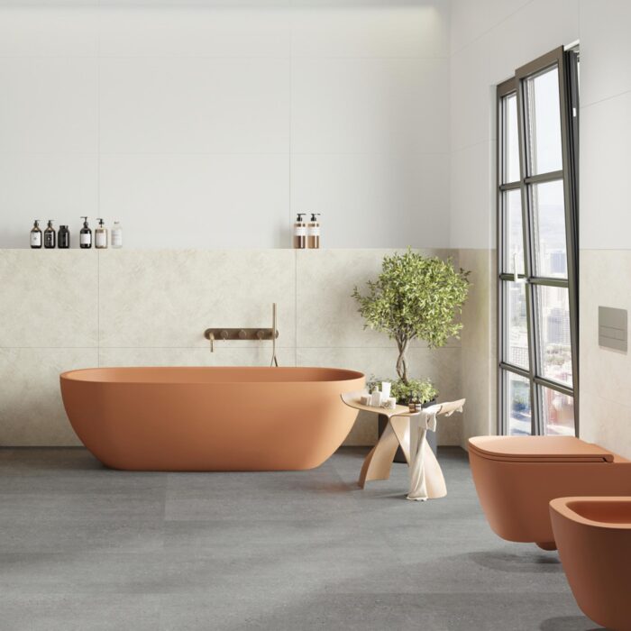 Obkladový panel Modee - Tile Raw concrete Nava Ivory WMT 522C 600x1200x4 mm Concrete - Image 5